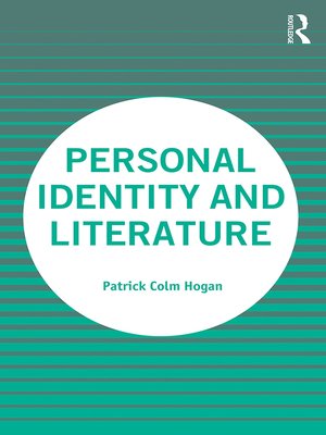 cover image of Personal Identity and Literature